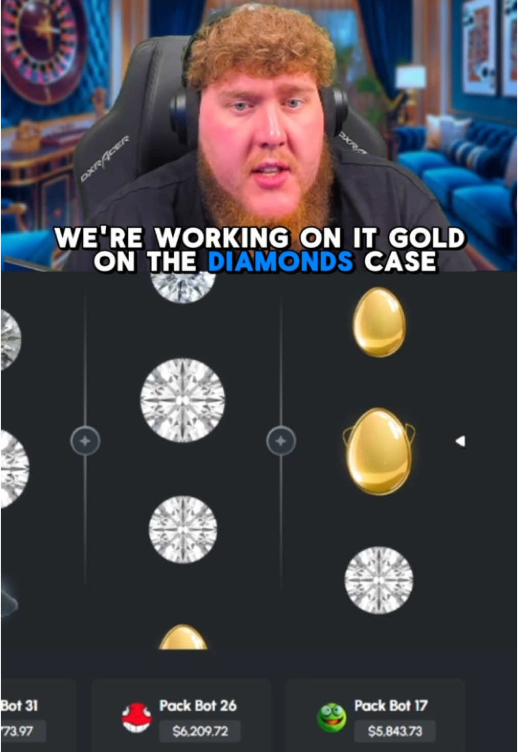 Foss wins a huge diamond  #fyp #gaming #for 