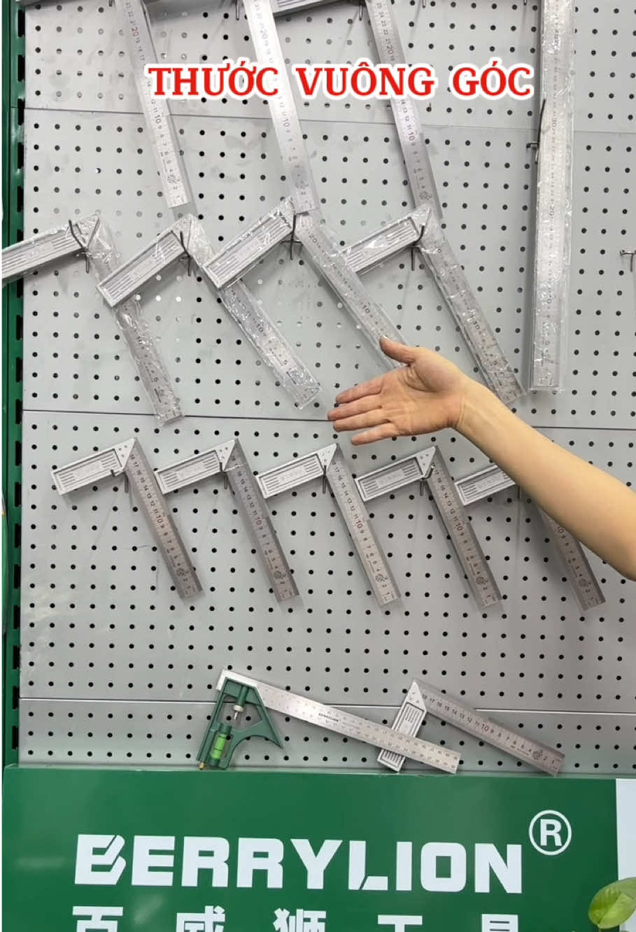 Thước vuông nhà e có đủ size cho các bác sử dụng đây ạ #berrrylion #kimkhi #dungcucamtay #thuoc #thuocdo 