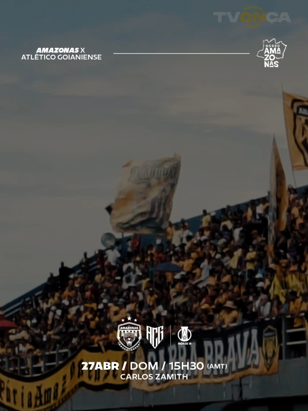Hoje é na #TocadaOnça! Vamos juntos, aurinegro! 🐆🟡⚫️ #NossoAmazonas #SérieB2025 #AMZxACG 