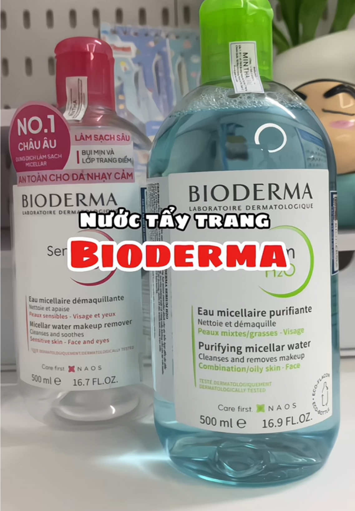 1 chai Bioderma xài tận 4–5 tháng, mỗi ngày da mát, da khỏe. Đáng từng giọt luôn á! #reviewthucte #taytrang #bioderma #skincareroutine