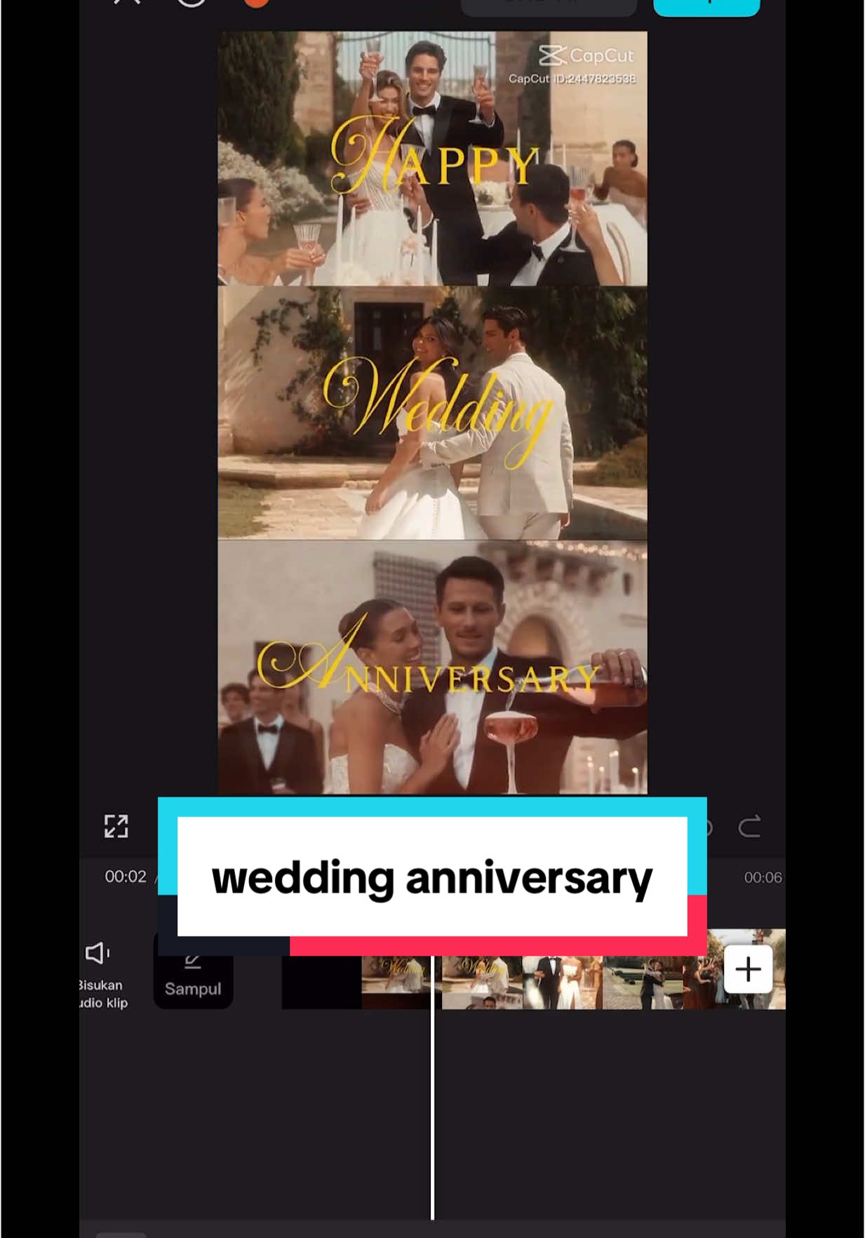 #CapCut #wedding #anniversary #weddinganniversary #templatecapcut #weddings 