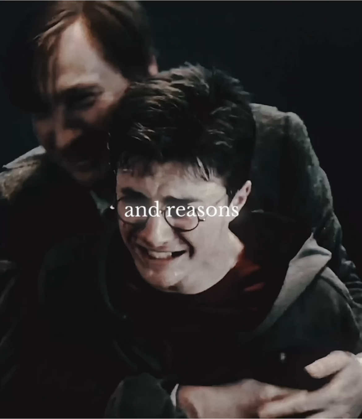 i can’t stop thinking about him when i listen to this song im so 🙂 #harrypotter #goldentrio 