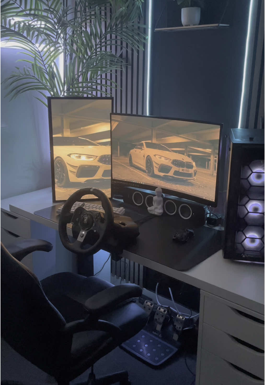 Drifting with the Cheapest Racing Wheel & Handbrake  #GamingSetup #desksetup 