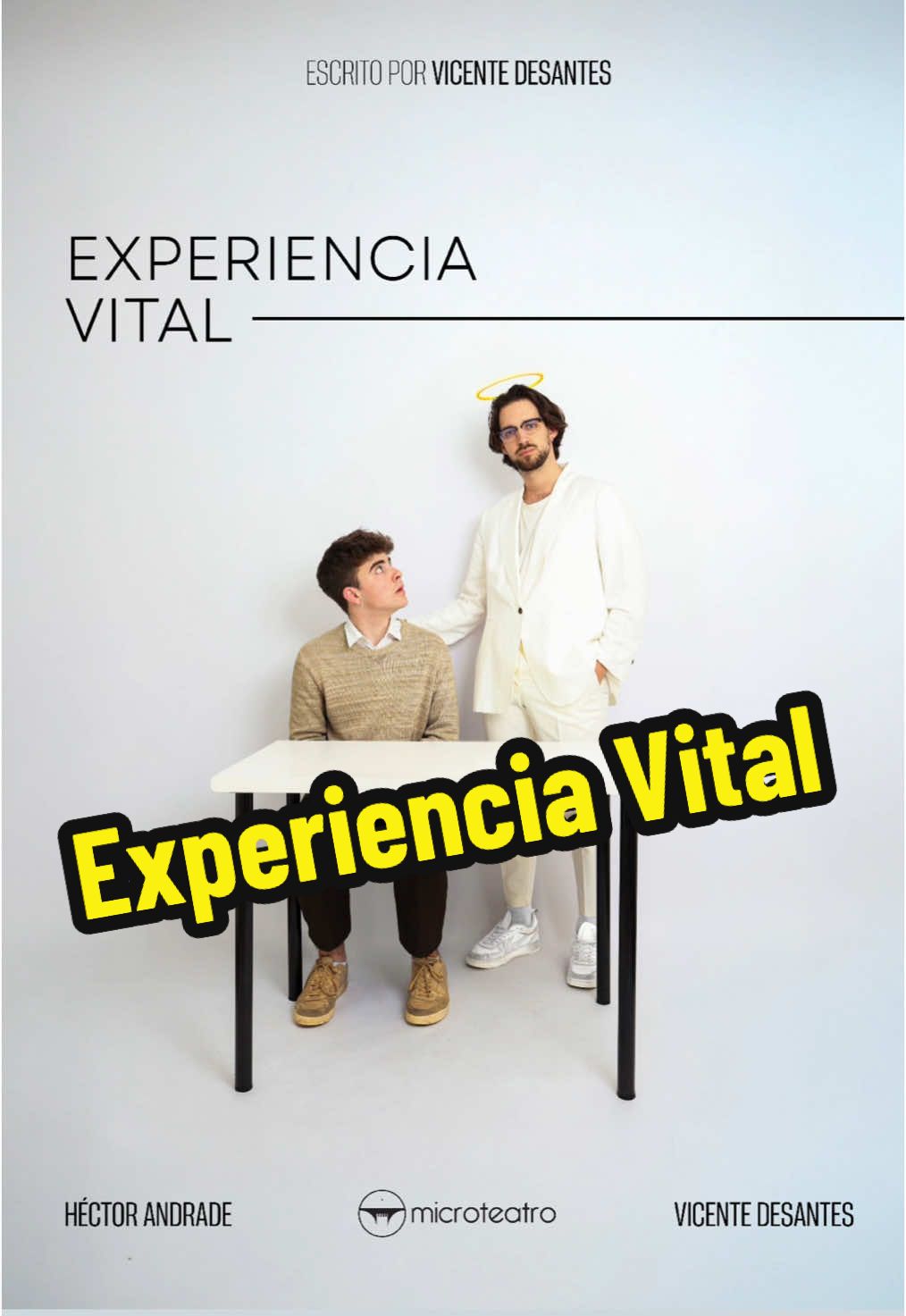 🎭Estreno: martes 29 de abril (20:00-22:00) 🎭 Miércoles y sábados de mayo (22:00-00:00) 🎟️ Entradas: 5€ Cartel por @imdiegothekid  El bandido de @Héctor Andrade se une a mis andadas por @Microteatro Madrid para hacer nuestra primera obra juntos. Un chico despierta en una sala de reencarnación donde tendrá que elegir su nueva vida... ¡entre el público! 👀