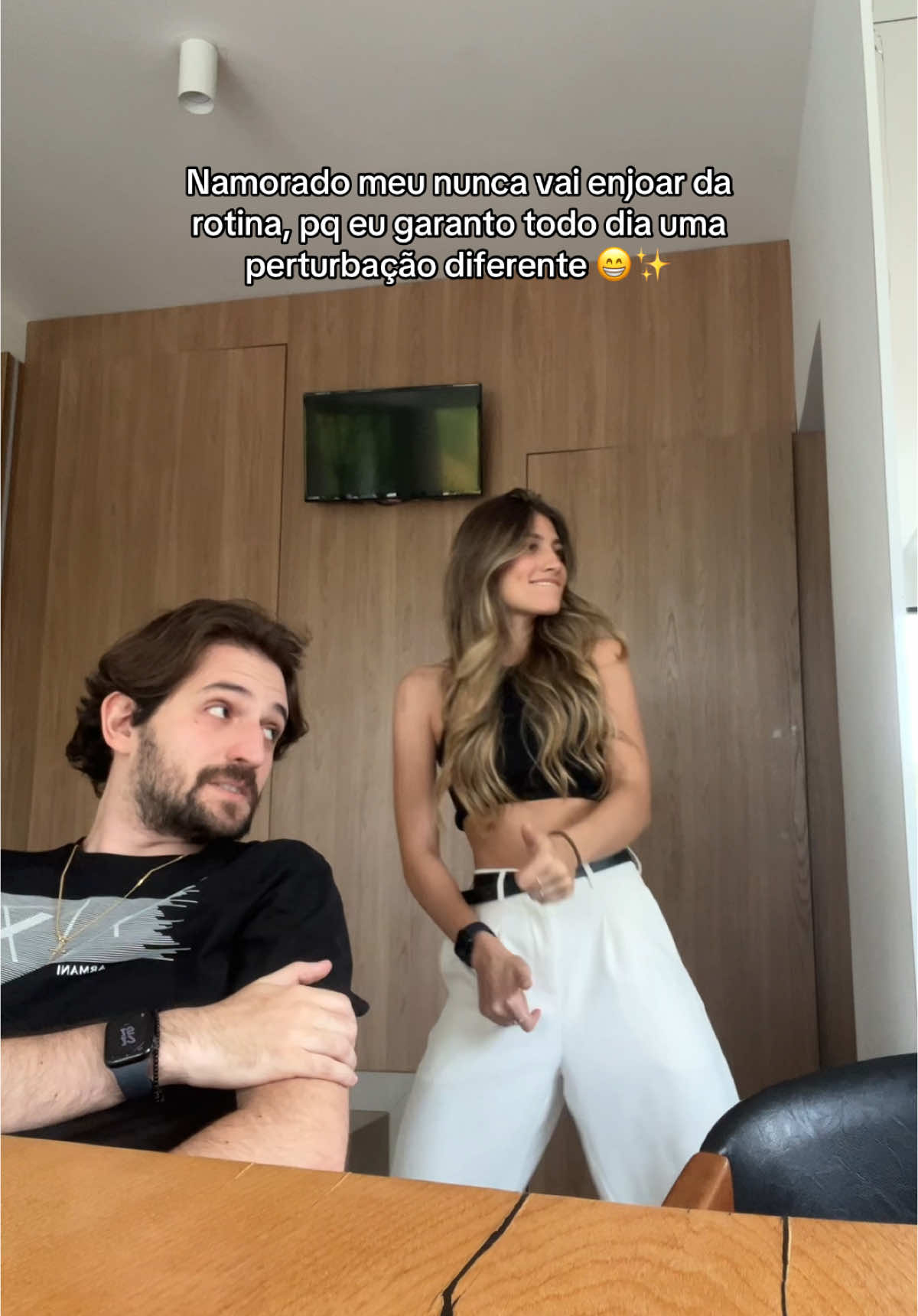 Ele calmo e eu ligada no 220 