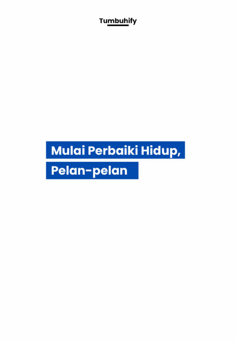 Perjalanan ini nggak mudah, tapi setiap langkah kecil tetap berarti. Kalau kamu, langkah kecil apa yang lagi kamu usahain sekarang?”