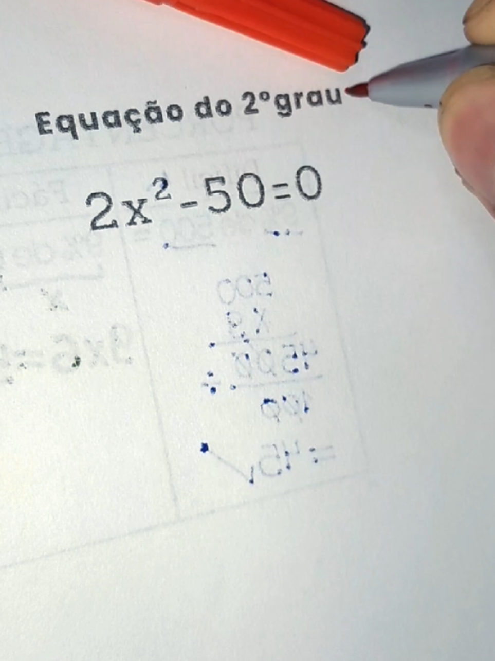 Equação do 2° grau. #matematica  #enem  #agoravocêsabe  #mathematik  #teachersoftiktok 