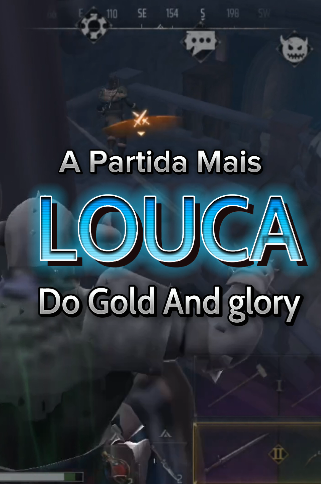 Quero ver algum ateu falar que não foi Deus que me salvou nessa partida kkkk. #gaming #foryoupage #goldandglorymobile #goldandglory #fyp #pvp #warrior #