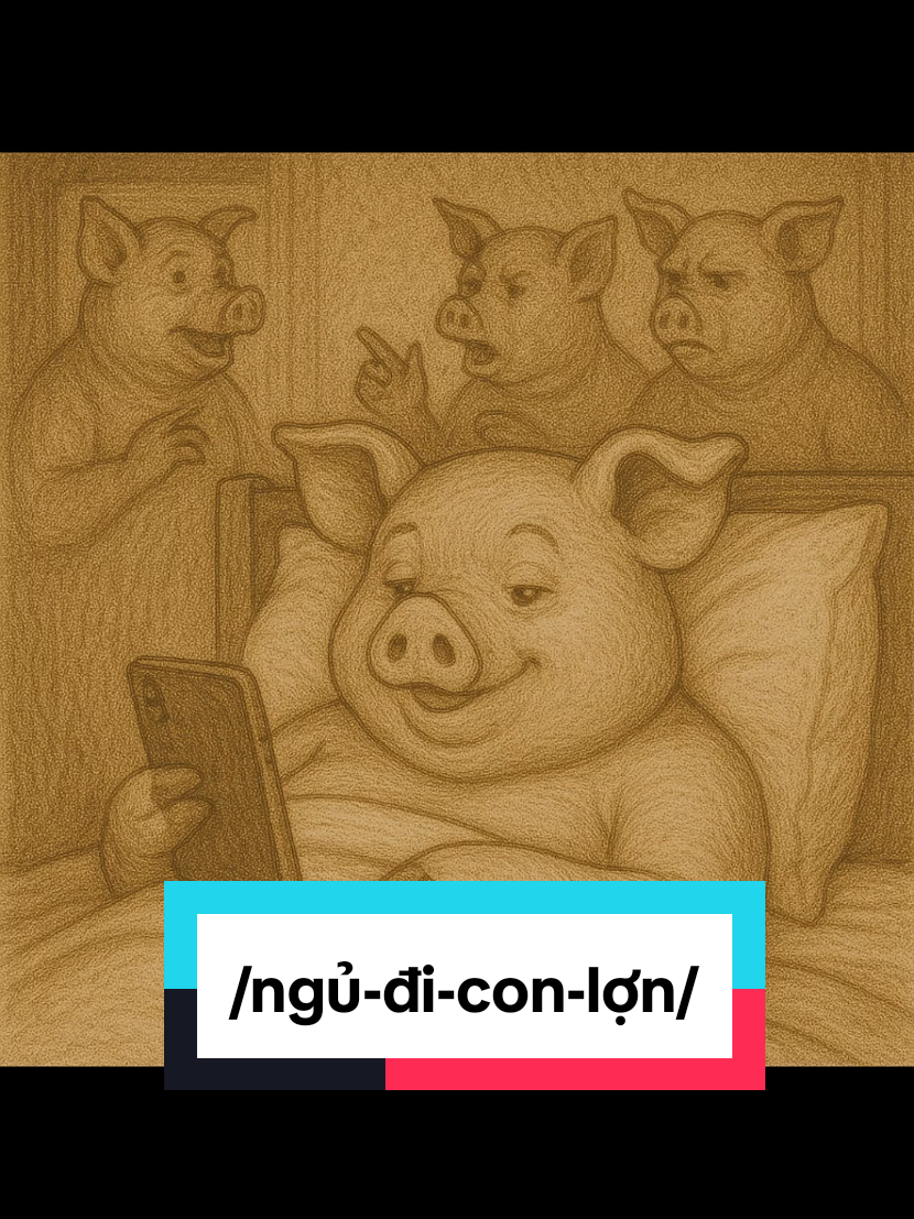 Ngủ đi con lợn #loiyeuthuong #fyp #LearnOnTikTok 