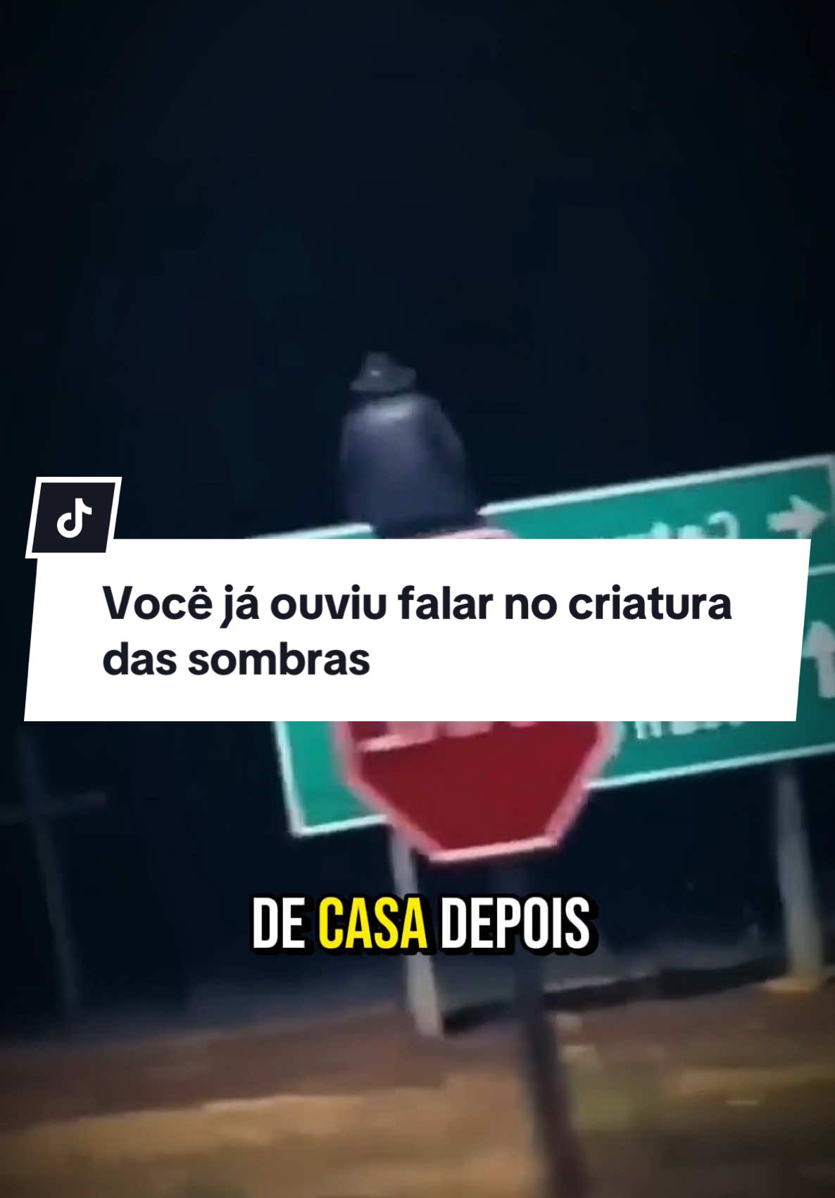 Você já ouviu falar no criatura das sombras ##sobrenatural##seres##entidade##viraliza##videoviral##fouyoupage##fy