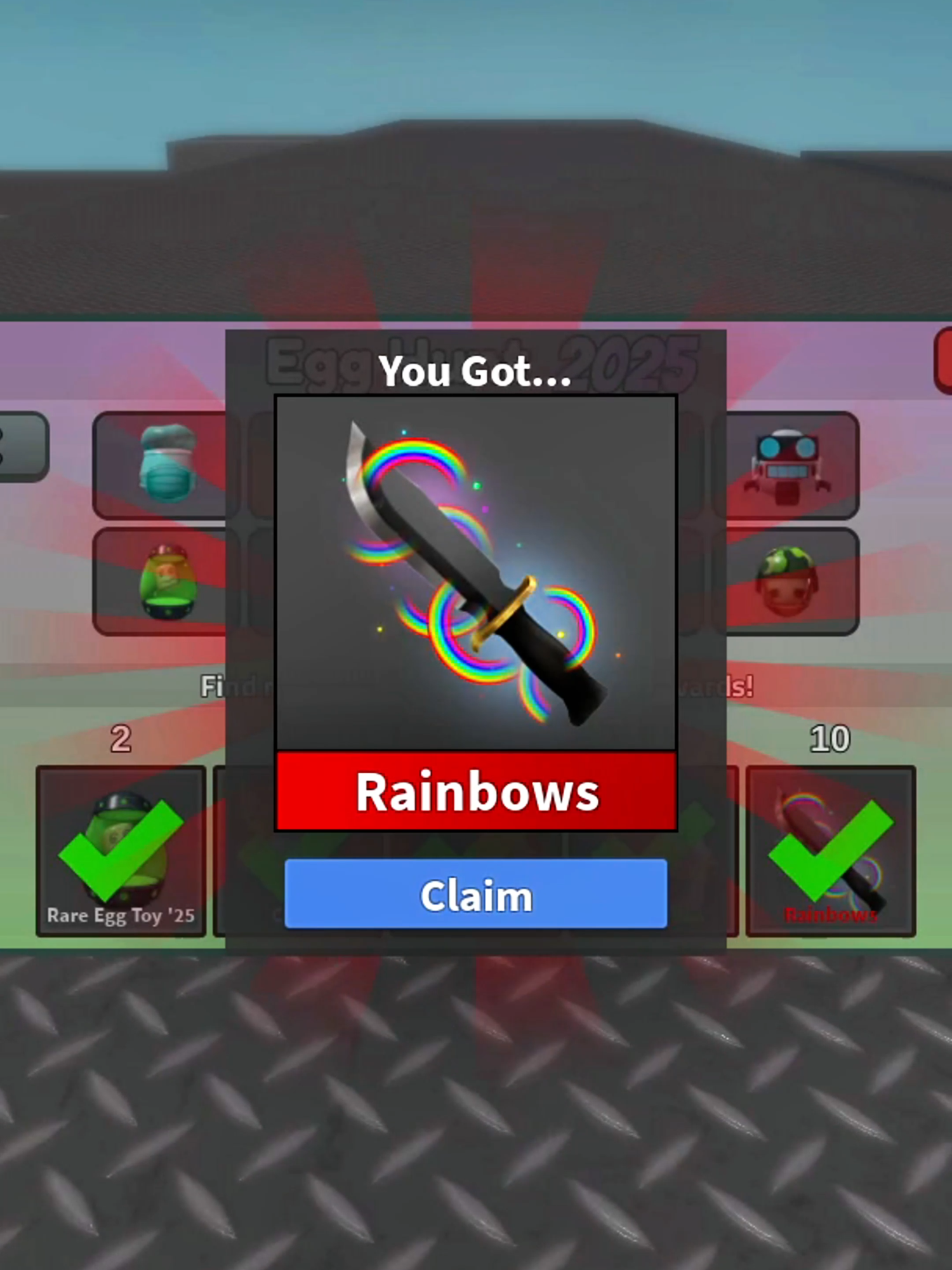 I finally got all the RARE EGGS!!😎🐰#murdermystery2 #mm2 #robloxfyp #fyp #ainznadz #irish