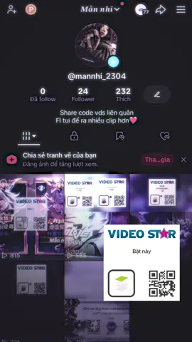 Share cd vds thường#sharecodevideostar #boxsharecode💕 #vds #videostar #code #lienquanmobile #tiktok #xhtiktok 