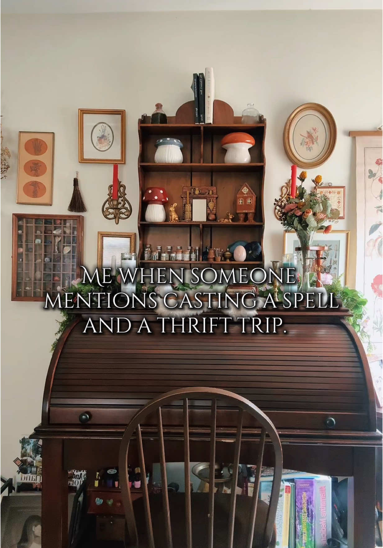 On my way… #witchtok #witchtokspells #witchcraft #witchhumor #thriftywitch 
