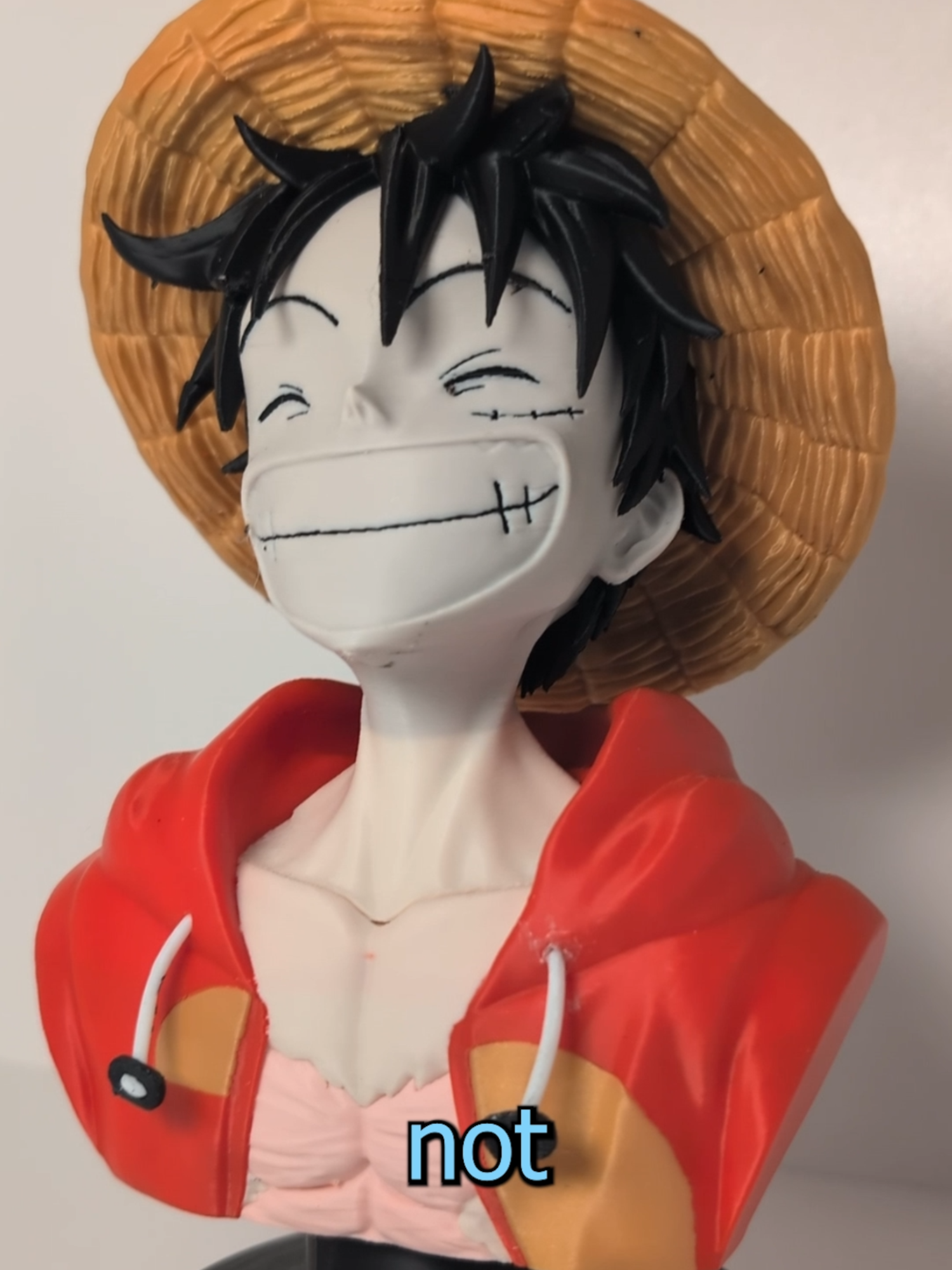 One Piece 3D printed Monkey D. Luffy #OnePiece #MonkeyDLuffy #3DPrinting #AnimePrint #BambuLabX1C #GrandLine #Makerworld #DontBuyItPrintIt #EderPrinting #Mugiwara #StrawHatPirates Every One Piece fan needs this! Printed the future King of the Pirates in over 100 hours using my @BambuLab X1C. With the new Bambu Lab H2-D, it would should be faster!