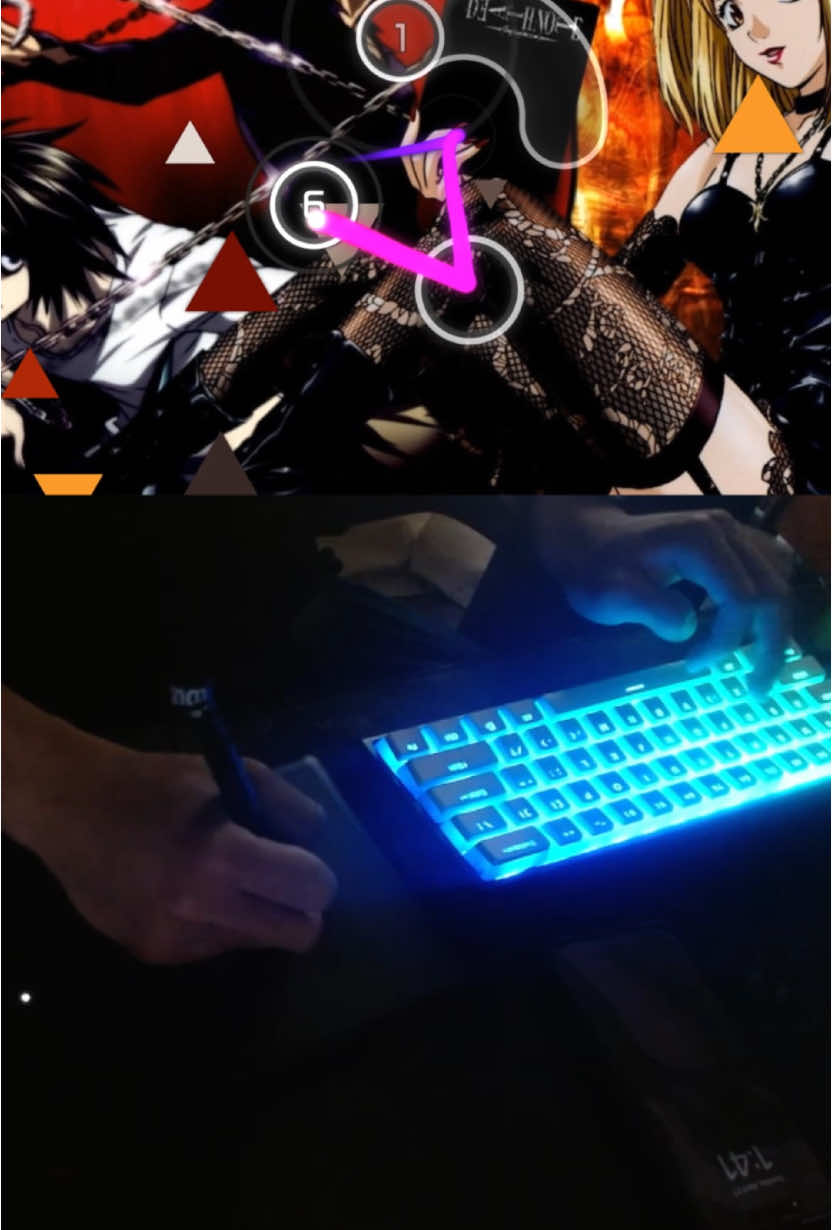 Death Note opening osu! #deathnote #nightmare #theworld #osu #osugame #anime #animeopening 