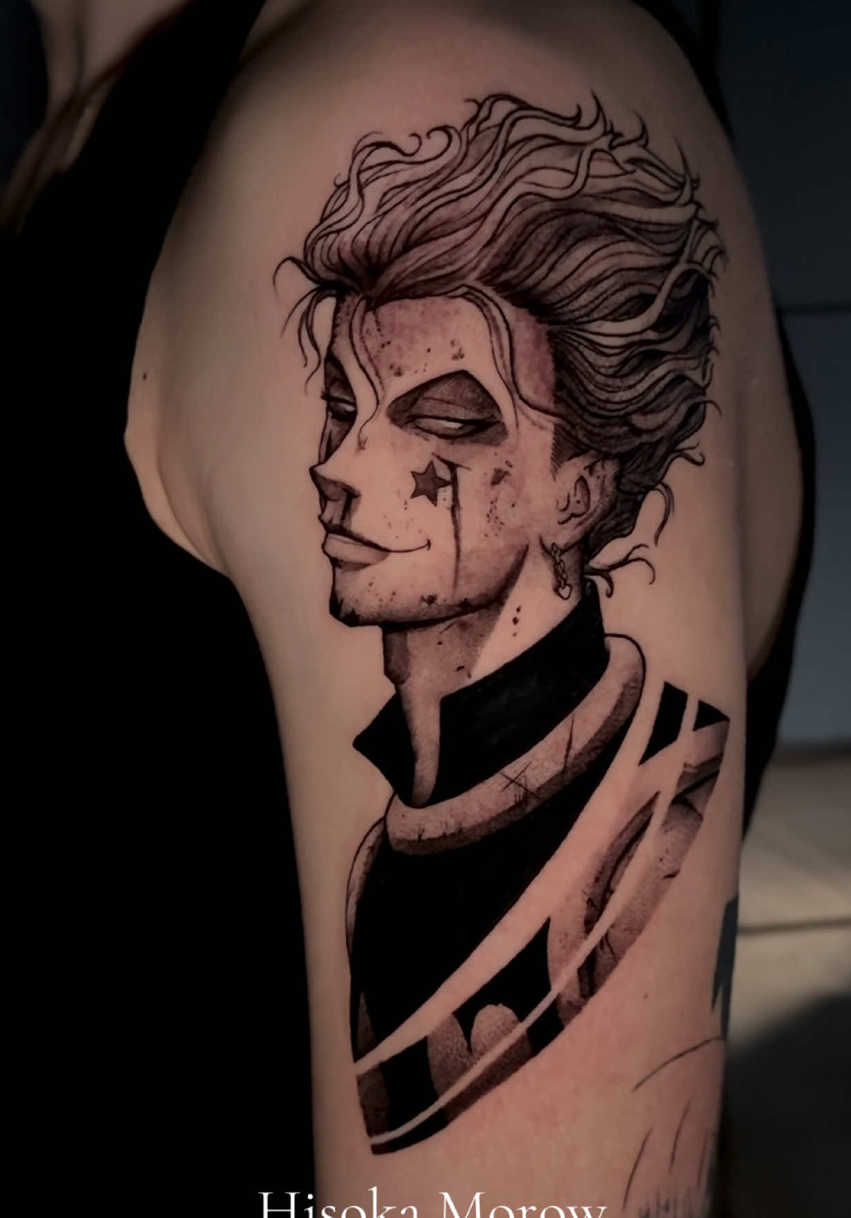 Hisoka Morow z serii anime Hunter x Hunter❗️🤡#hunterxhuntertattoo #hunterxhunter #animetattoo #mangatattoo #animetattooartist #anime #animetattoos #animeink #mangatattooartist #jujutsukaisentattoo #dragonballtattooartist #narutotattoo #shingekinokyojintattoo #tattoo #hxh #animetattoopolska #kimetsunoyaibatattoo #otakutattoo #motutattoo #marveltattoo #killua #manga #hxhtattoo #killuatattoo #kurapika #hisoka #h8kaz #heretic #tatuazeanime #tatuazanime