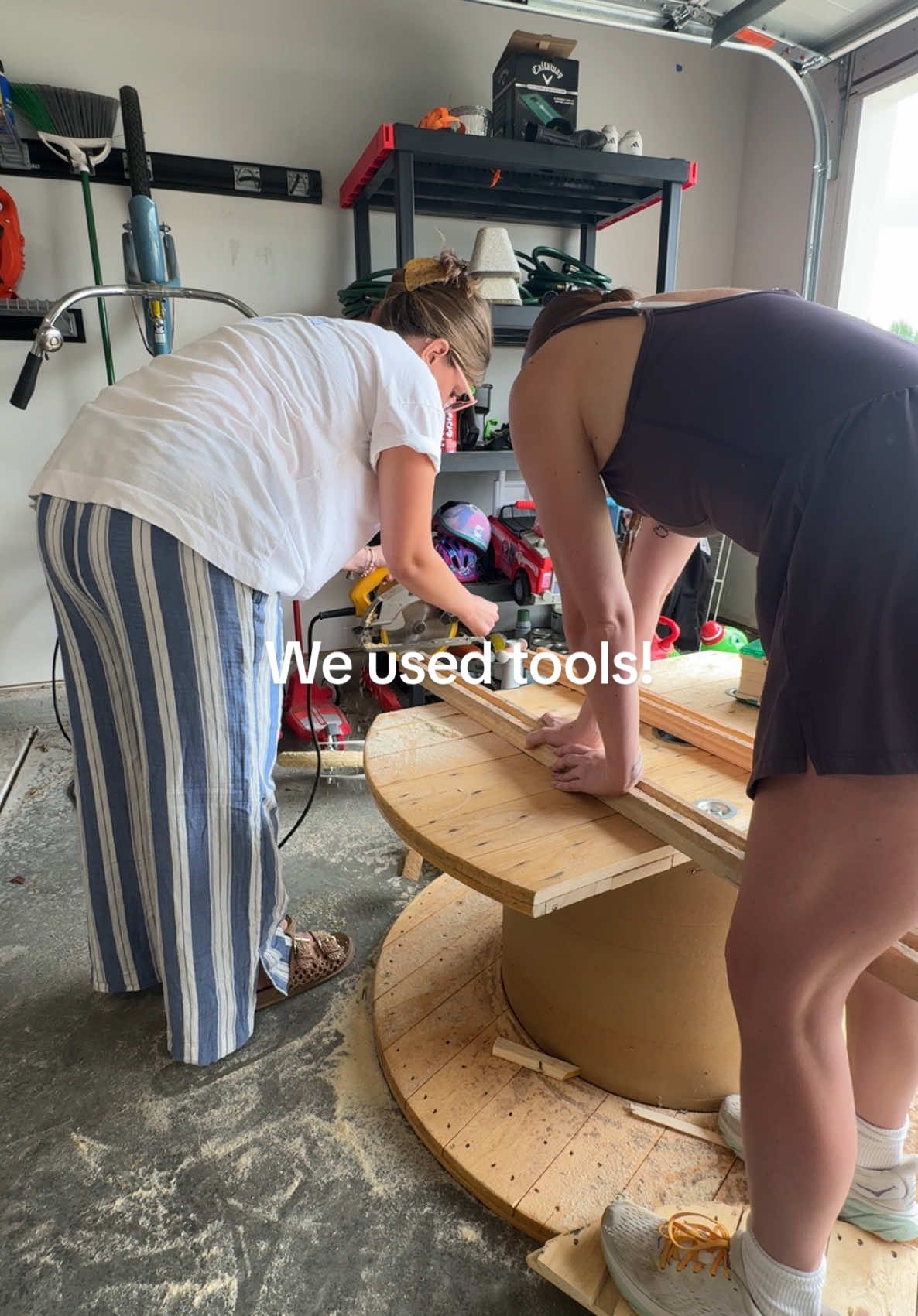 The mud kitchen reveal!!! #momtok #mudkitchen #motherhood #momlife 