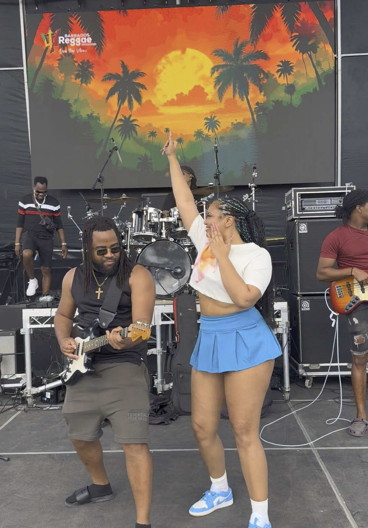 Sound check? 🤭#barbadosreggaeweekend 