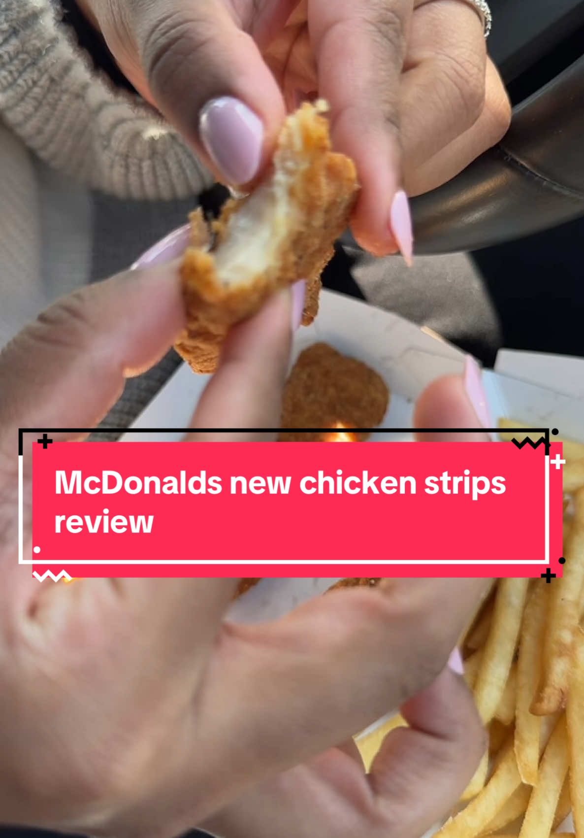 String cheese or chicken let us know #yuck #mcdonalds #review #wewantarefund #mccrispy #mccrispystrips #botched #gross #chickenick #mcdonaldsreview 