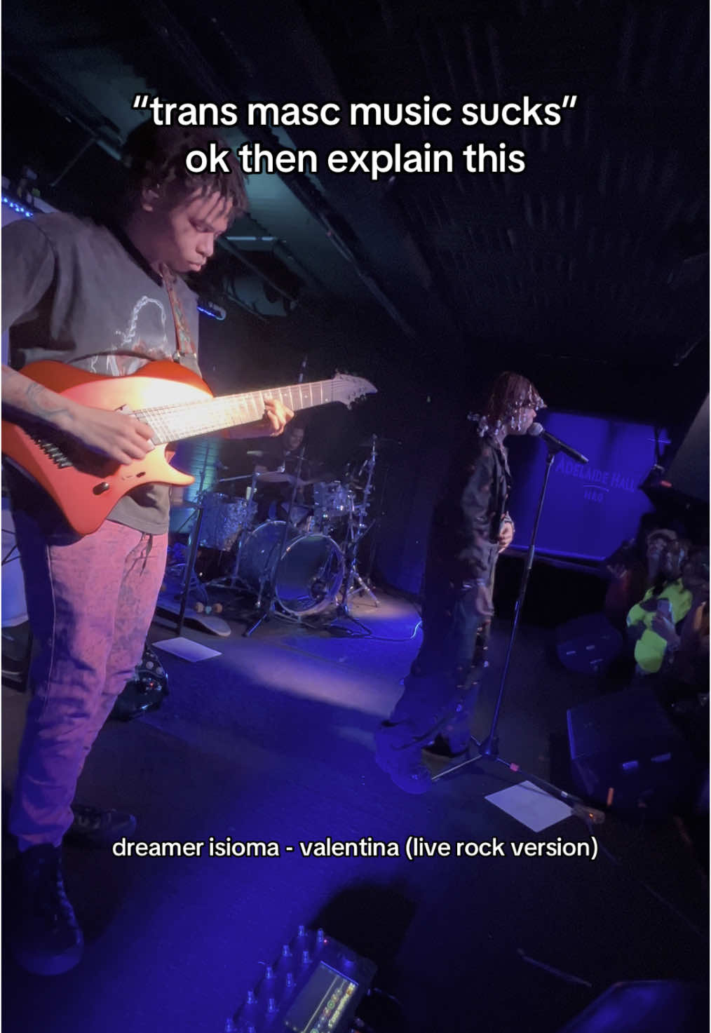 valentina live rock version >>> thank you toronto! montreal tn @Dante Swan @The Celestials! @Romello!
