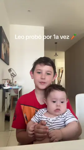 Leo probó la 🥕 por 1a vez!!! #leo #bb #papilla #sandrapadilla 