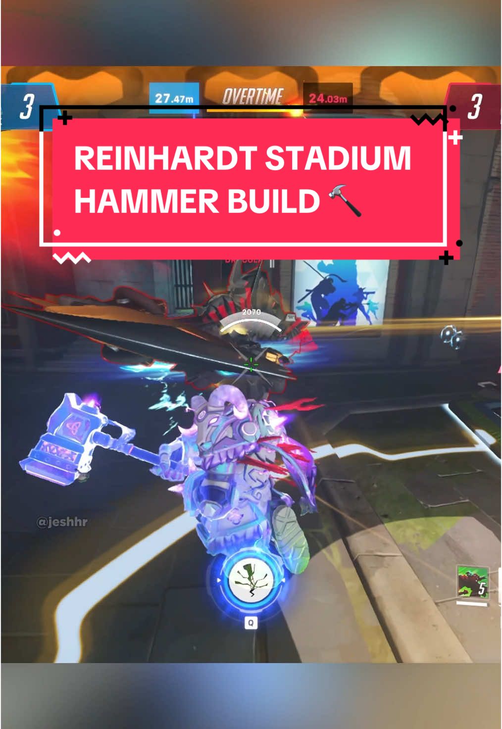 REINHARDT HAMMER BUILD IN STADIUM 🔨🔥 #ow2 #overwatch2 #overwatch #overwatch2memes #overwatch2stadium #reinhardtoverwatch #fypシ゚ #foryoupage #overwatchtiktok #jeshhr #overwatchguide 