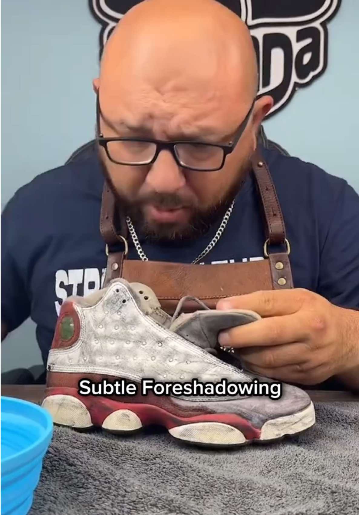 I caught this on my livestream😵‍💫 #shoedoc #shoelada #fz150 #shoecleaner #150bucks #foreshadowing 