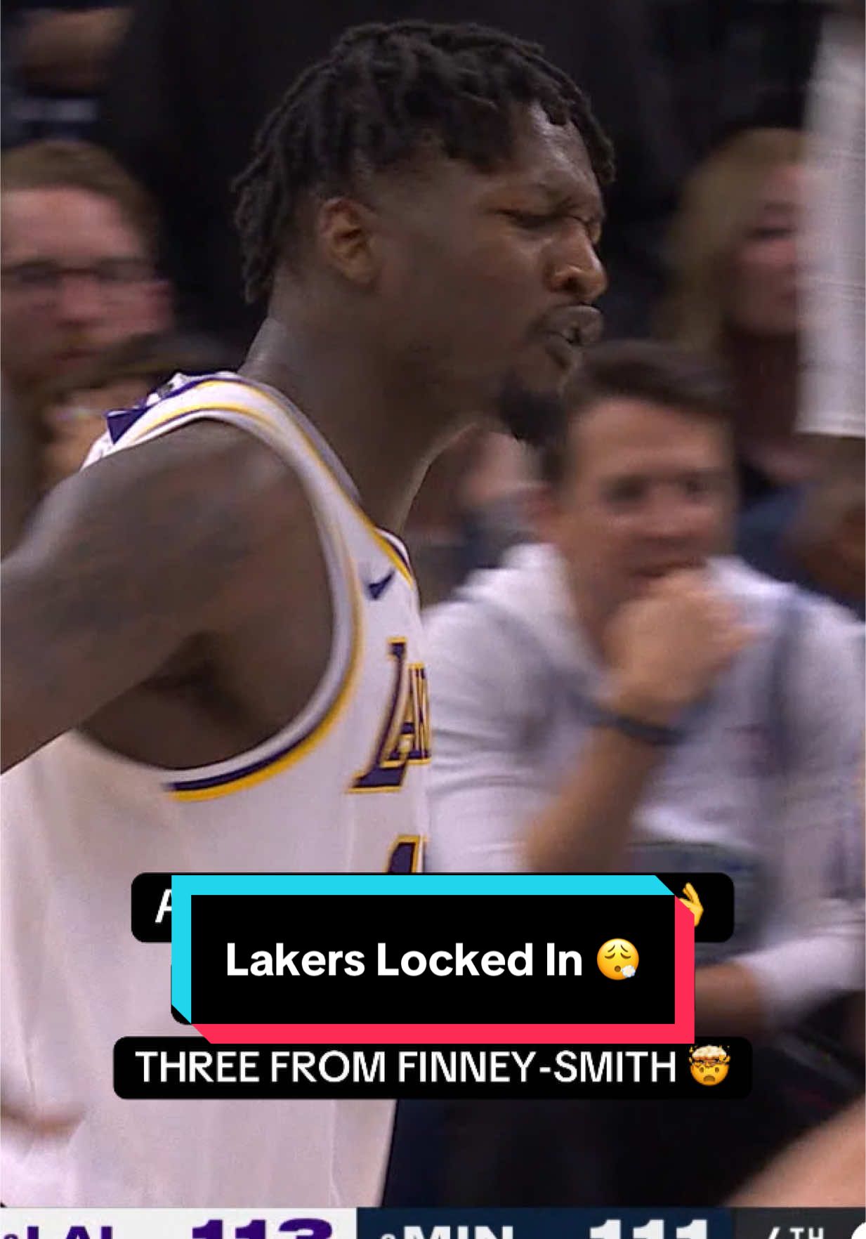 Lakers locked in down the stretch 😮‍💨 #NBA #basketball #NBAPlayoffs #LeBron 