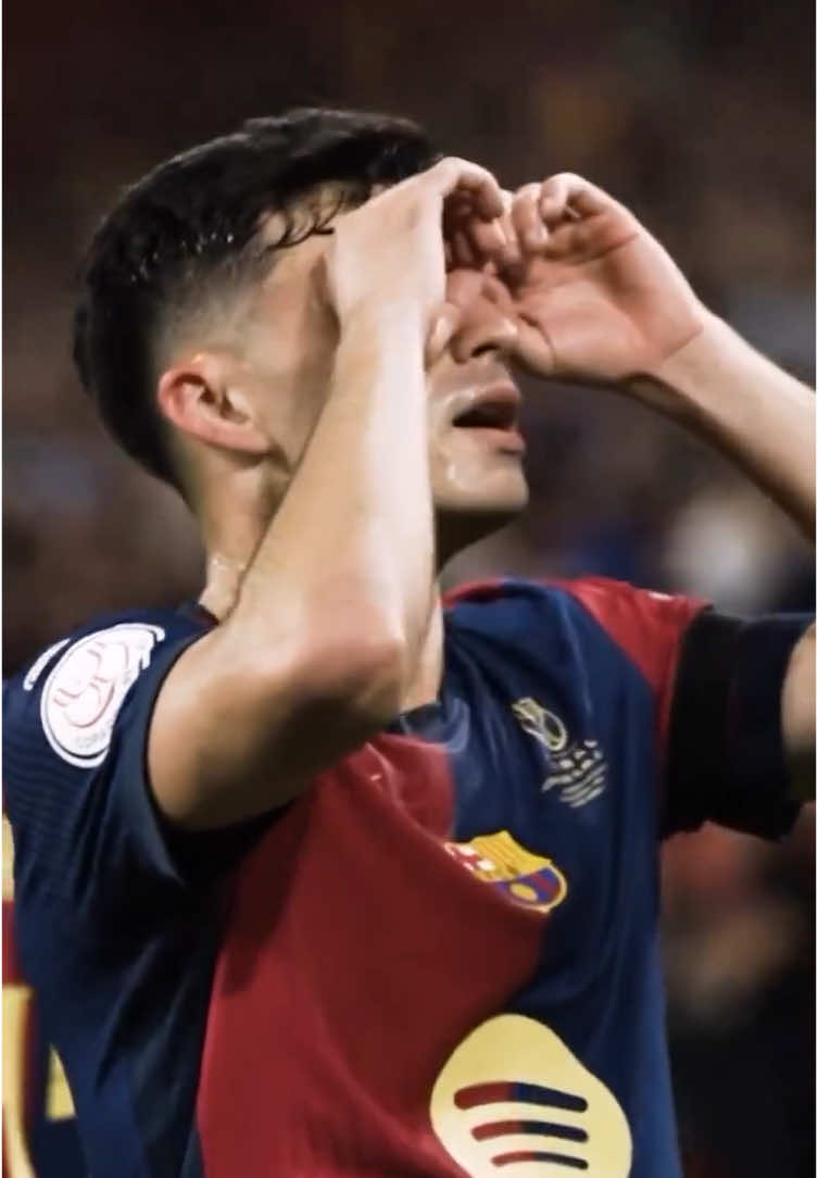 goal scored and his celebration 💙❤️ #pedri #fcbarcelona 