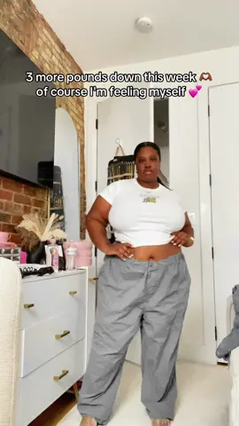 clothes getting looser 😌 of course I'm feeling myself 🗣️ #g|p1 #weightloss #fyp #plussize #highprotien #selflove #SelfCare video inspo @Shelbee  @Shelbee  