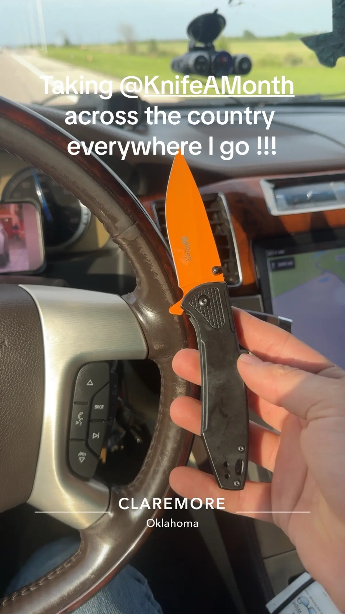 Taken my knives across the country everywhere I go @Knife A Month #knifes #knifeamonth #fypage #crosscountryroadtrip 