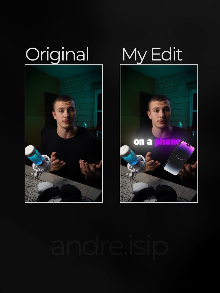 A recent before and after video edit ✨  Let me know your thoughts on the result. #videoedit #shortformcontent #aftereffects #premierepro #edit #fyp 