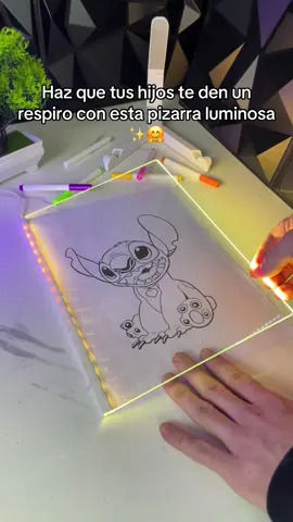 Gracias a esta pizarra luminosa tengo más tiempo para mi! 😁🤗#pizarramagica #pizarra #regaloparaniños #regaloparahijos #pizarraled #pizarraluminosa 