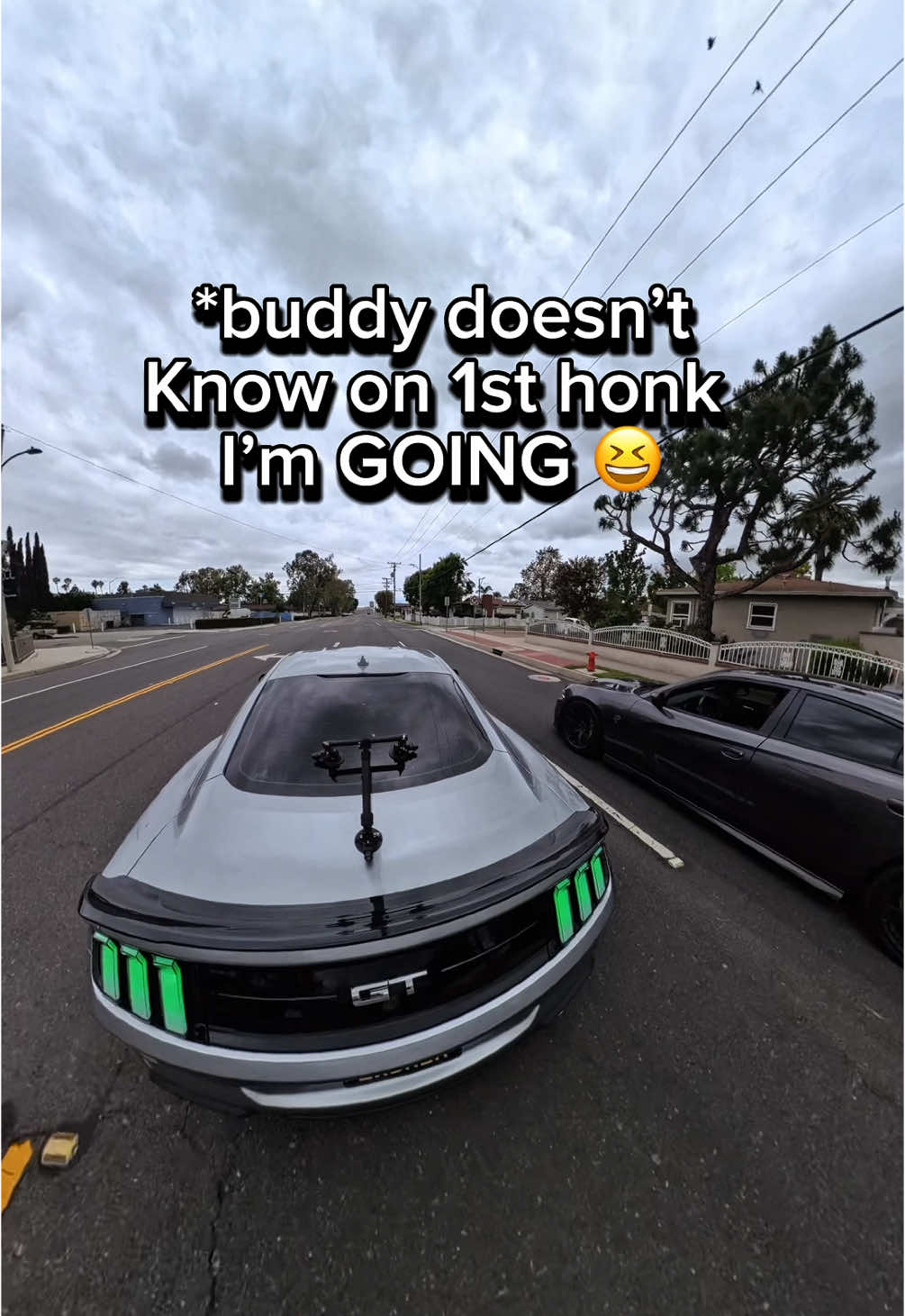 @ItsaSassyCat707 tried to catch him slipping #mustang #insta360 #hellcat #s550 #s650 #srt #cartok #pov #exhaust #insta360x4 #s550euros 