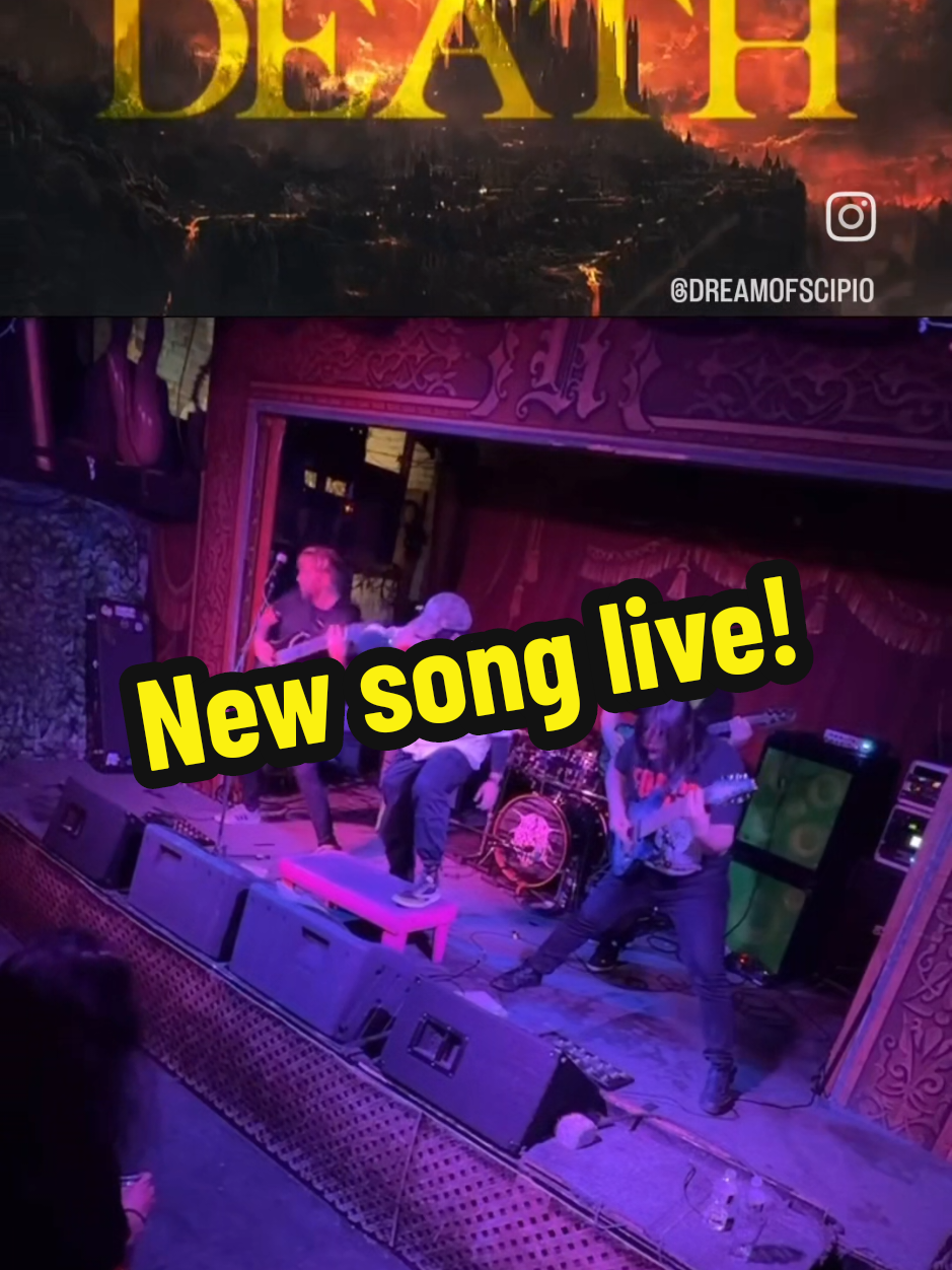 first time playing our new song live was a success!  song: I,deathblade band:@Dream of Scipio  the song is on all streaming platforms and youtube!