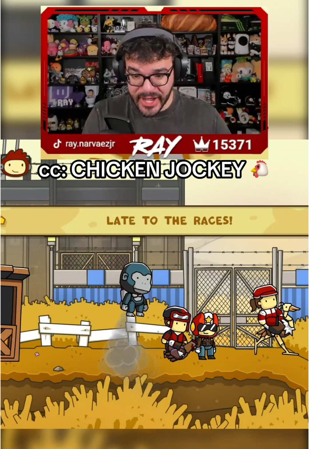 CHICKEN JOCKEY 🐓 (Video: Scribblenauts Unlimited) #raynarvaezjr #twitch #rayd #fyp #scribblenauts #scribblenautsunlimited #chickenjockey🗣️🔥🔥 #Minecraft #minecraftmovie 