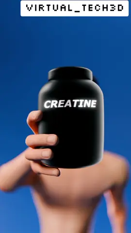 How Creatine works in 3D #reels #3d #creatine #gym #bodybuilding #Fitness