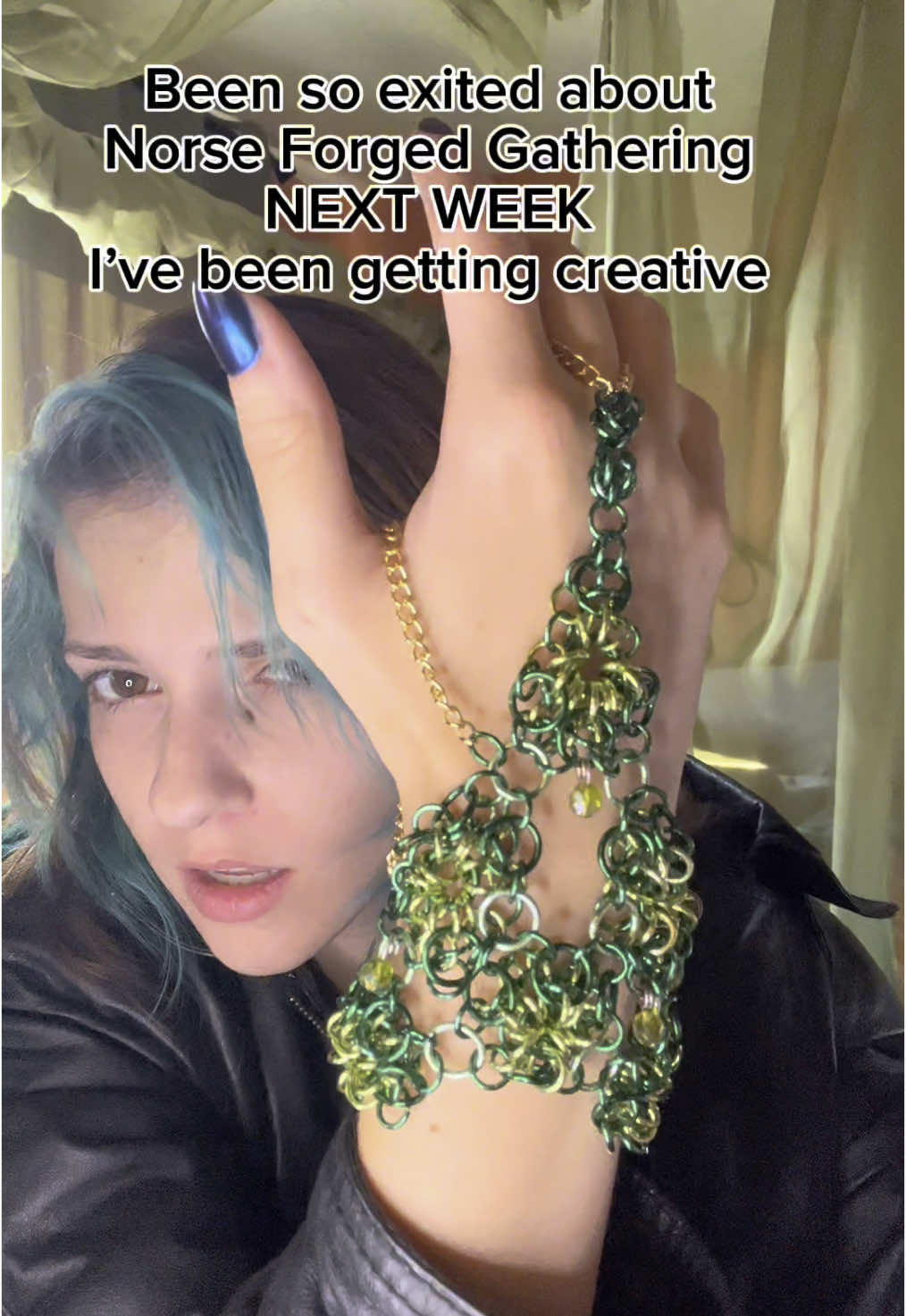 Are you thinking about going to @NorseForged Gathering ??? If so use my code prototype15 for a 15% discount!!! I’m SO excited!  #norseforgedgathering #chainmail #chainmaillejewelry #chainmailjewelry #chainmaille #larp #dnd #fantasy #fantasycosplay 