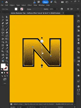 Adobe Illustrator 2025 Tips - Color Halftone Text Effect #designtools #illustratortutorial #illustration #illustratorskills #illustratortips #illustratortricks