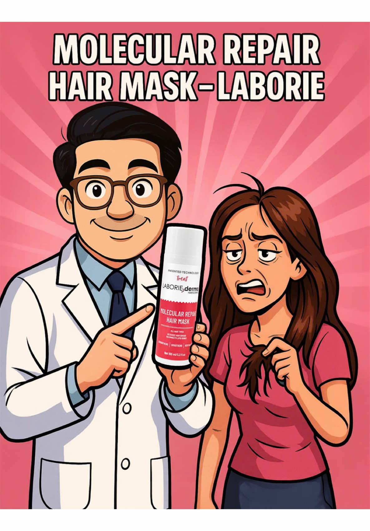 Cứu cánh cho tóc hư tổn nặng: Phục hồi liên kết protein–lipid từ bên trong #laboriederma #laborie #lipidbond #matnaphuchoitoc #haircare