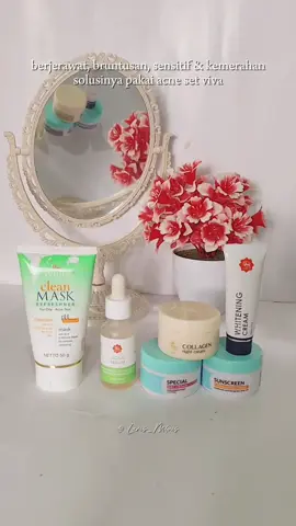 solusi untuk mengatasi permasalah jerawat  #racuntiktok #reviewproduk #rekomendasi #skimcareproducts #skincarebpom  #vivaskincare #4u 