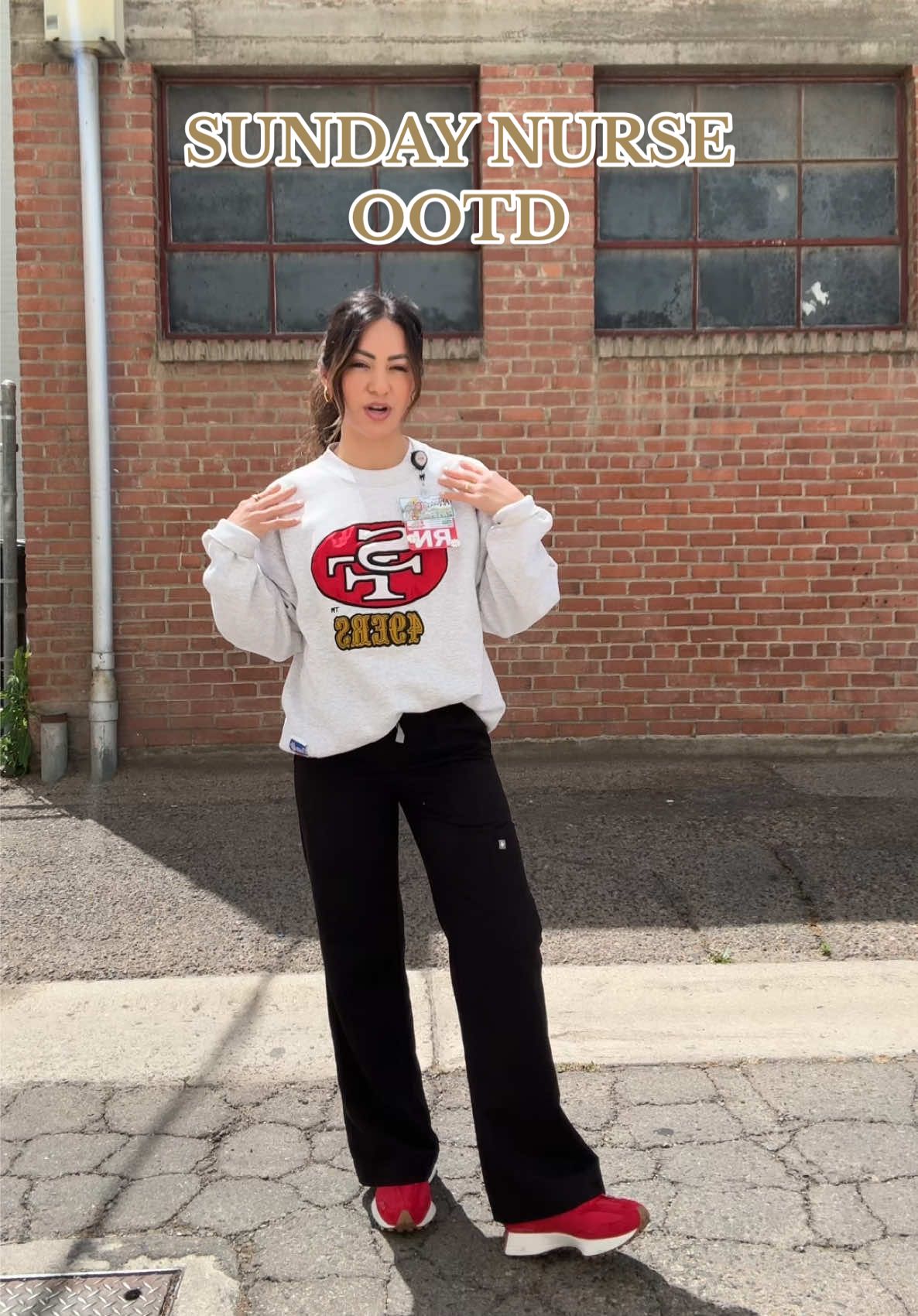 Sunday Nurse OOTD! @wearfigs I feel like we need an NFL collab 😫 #fyp #nurse #RN #nursing #nursesoftiktok #nursetok #wearfigs #figs #figsambassador #nurseootd #scrubs #nurseoutfitideas 