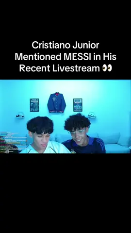 Cristiano Junior Mentioned MESSI in His Recent Livestream 👀 - [x] #cristiano #cristianofans #ronaldogoal #ronaldojuventus #cronaldo #cr7fans #ronaldo #cristianoronaldo #cristianoronaldojr #cristianoronaldo7 #ronaldofans #cr7 #cristianojr #cristianojunior #ronaldogoals #cristianoronaldothebest #ronaldojr #cr7jr #cronaldo7 #cristianoronaldofans #cristianoronaldoofficial #cristianoronaldojuventus #cristianoronaldojunior #cristianoronaldolovers #cristianoronaldolegacy