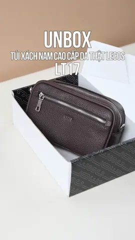 Tạo sự mới mẻ trong chính set đồ hằng ngày cùng túi xách nam cao cấp da thật LECOS - LT17. Item 