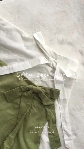 129 pesos Cotton Linen Skort #fyp #linen #skort 