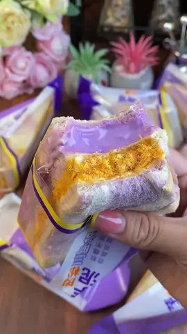 Bánh sandwich khoai môn chà bông siêu ngon, siêu thơm #banhsandwich #ancungtiktok😍 #doanvat #xh #fyp 