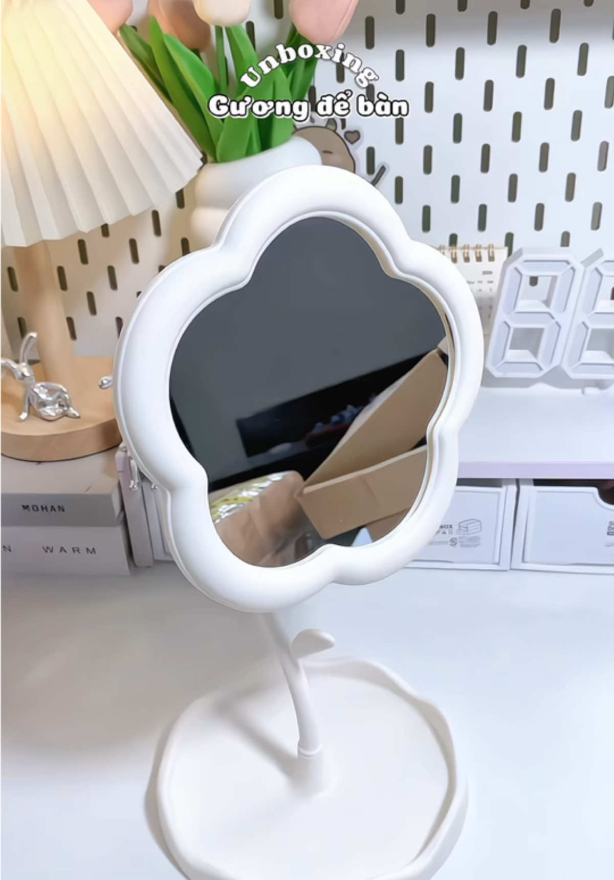 29🐠 mà có em gương xinh xỉu #nhyeeunbox #guongdecor #guongdeban #guongbonghoa #unboxing #review #xuhuong #viral 