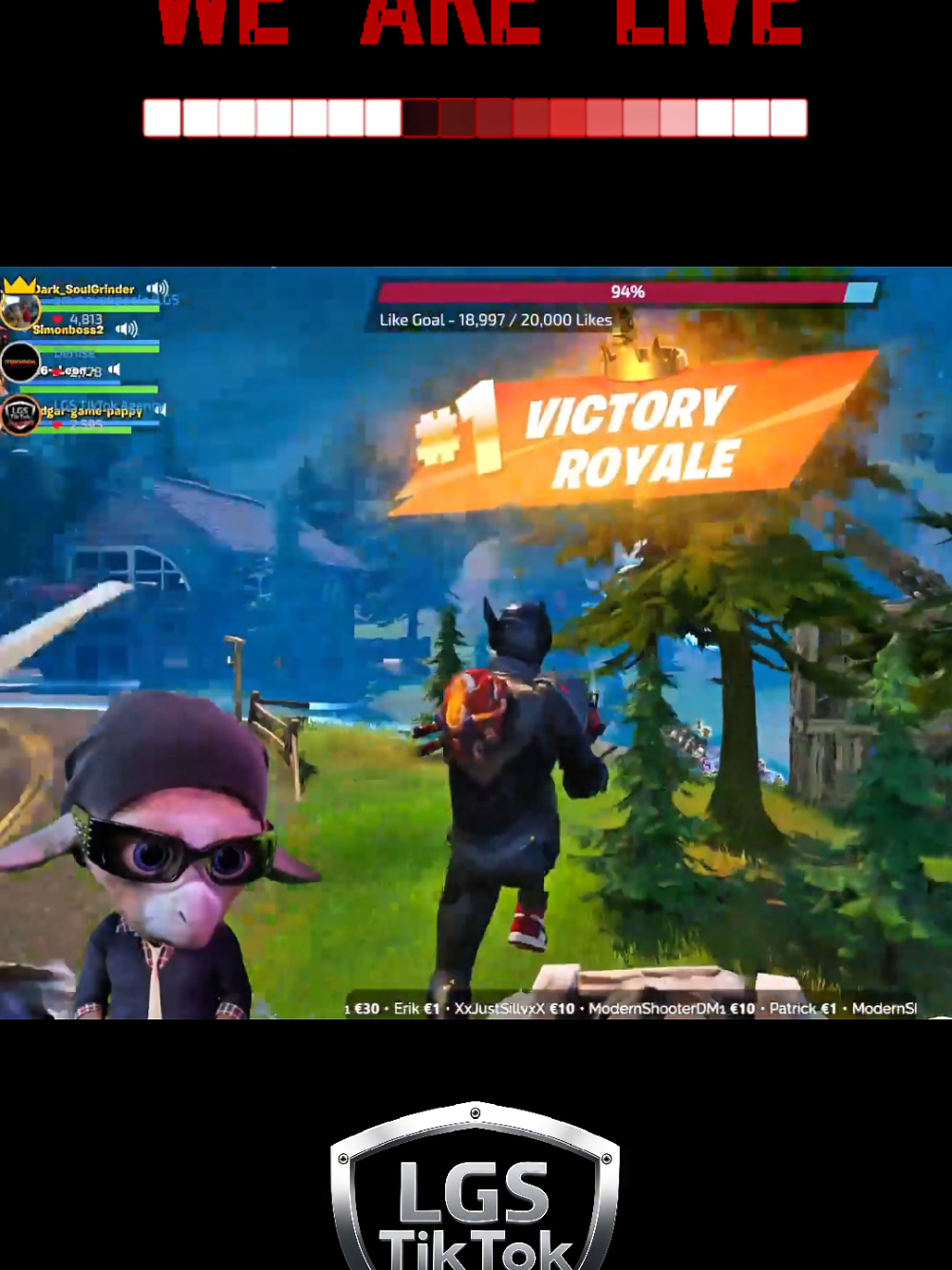 we zijn weer live!!!! #LIVE #gaming #Fortnite #lolgamingssquad #fyp #thelittlegoat 