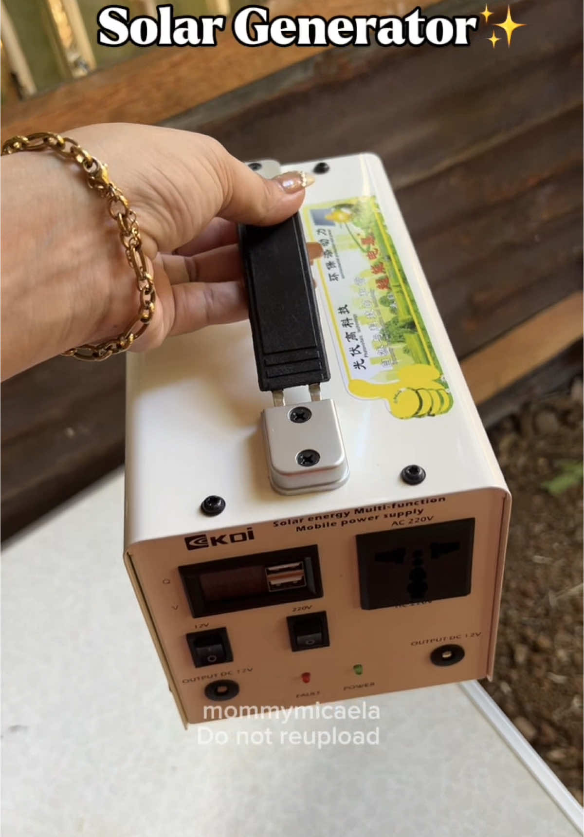 Dapat Nag iinvest kana din ng Solar Generator para Incase emergency‼️ #solargenerator #powersupply #minigenerator #generator #fyp 