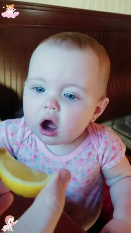 Baby’s first attempt at lemon 🍋 #funny #baby #funnymoments #fun #laugh #tiktokindia #tiktok 